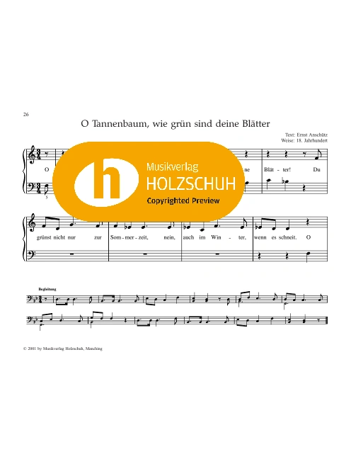 O Tannenbaum, wie grün sind deine Blätter